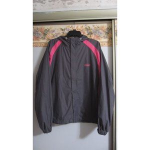 Coleman L/XL  Full Zip Hooded Camping Hiking Outdoor Rain Jacket